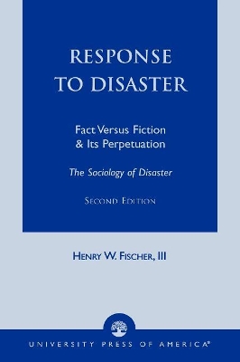 Response to Disaster book