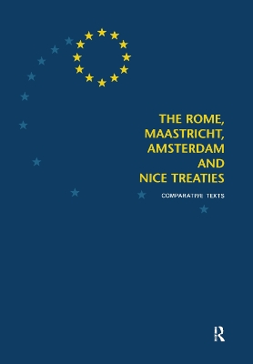 Rome, Maastricht, Amsterdam and Nice Treaties book