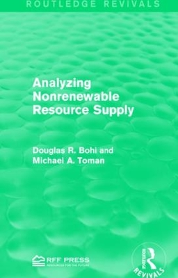Analyzing Nonrenewable Resource Supply by Douglas R. Bohi