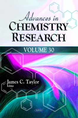Advances in Chemistry Research by James C Taylor