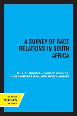 A Survey of Race Relations in South Africa 1972 book