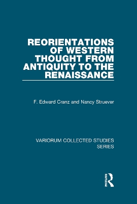 Reorientations of Western Thought from Antiquity to the Renaissance book