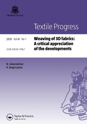 Weaving of 3D Fabrics: A Critical Appreciation of the Developments book