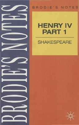 Shakespeare: Henry IV, Part I book