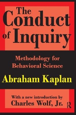 The Conduct of Inquiry by Abraham Kaplan