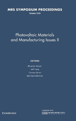 Photovoltaic Materials and Manufacturing Issues II: Volume 1210 book