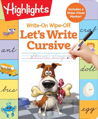 Write-On Wipe-Off: Let's Write Cursive book