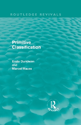 Primitive Classification by Emile Durkheim