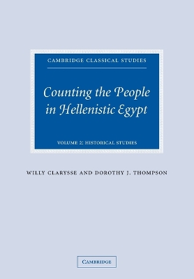 Counting the People in Hellenistic Egypt book