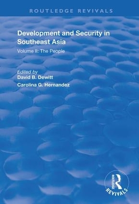 Development and Security in Southeast Asia: Volume I: The Environment book