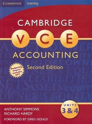 Cambridge VCE Accounting Units 3 and 4 by Anthony Simmons