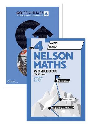 Go Grammar and Nelson Maths 4 Student Workbook Pack book