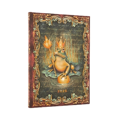 2026 The Brothers Grimm, Frog Prince (Fairy Tale Collection) Midi 12-month Verso Hardcover Flexi Dayplanner 2026 (Elastic Band Closure) book