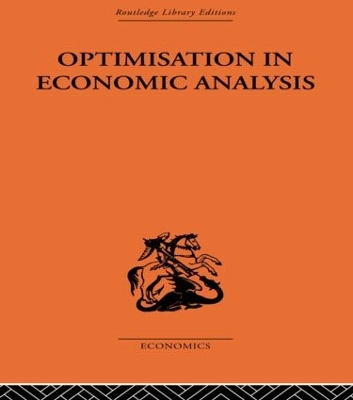 Optimisation in Economic Analysis book