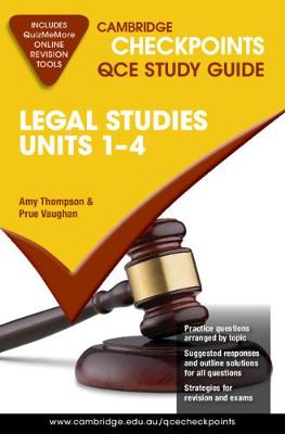 Cambridge Checkpoints QCE Legal Studies Units 1-4 book