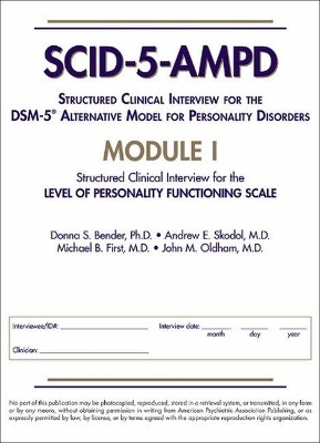 Structured Clinical Interview for the DSM-5 (R) Alternative Model for Personality Disorders (SCID-5-AMPD) Module I book