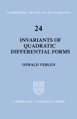 Invariants of Quadratic Differential Forms book