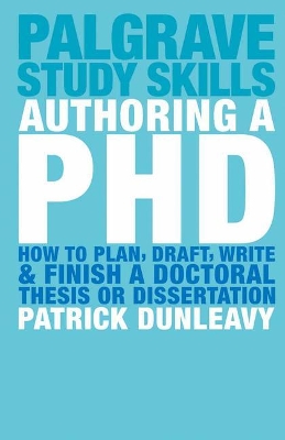 Authoring a PhD book