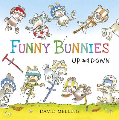 Funny Bunnies: Up and Down Board Book by David Melling