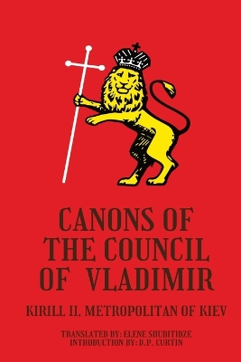 Canons of the Council of Vladimir book