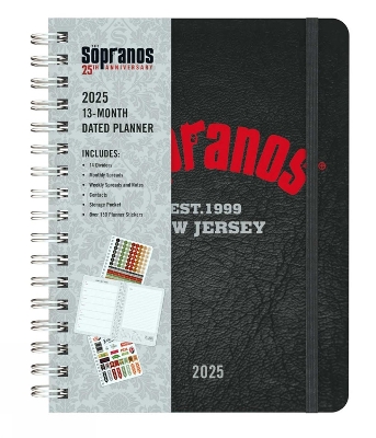 2025 The Sopranos 13-Month Weekly Planner book