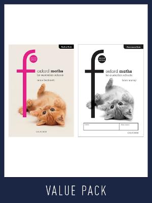 Oxford Maths for Australian Schools Student and Assessment Book Yr F Value Pack book