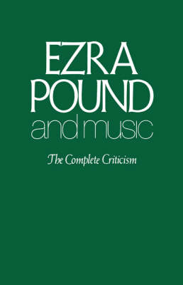 Ezra Pound and Music book