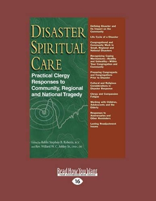 Disaster Spiritual Care: Practical Clergy Responses to Community, Regional and National Tragedy book