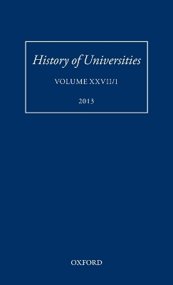 History of Universities by Mordechai Feingold