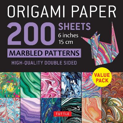 Origami Paper 200 sheets Marbled Patterns 6