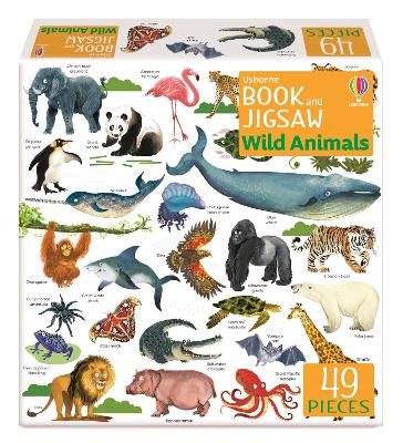 Usborne Book and Jigsaw Wild Animals book