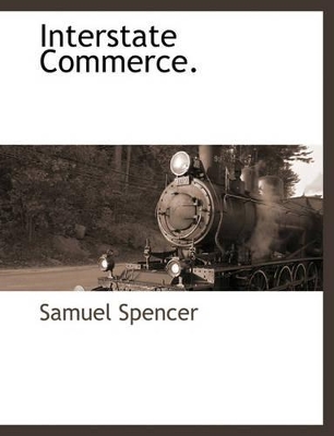 Interstate Commerce. book