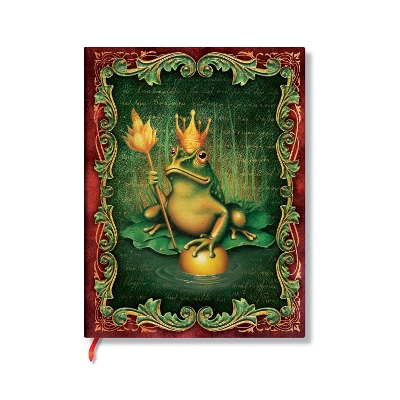 The Brothers Grimm, Frog Prince (Fairy Tale Collection) Midi Lined Hardback Journal (Elastic Band Closure) book
