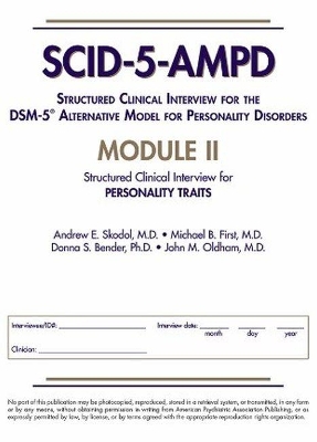 Structured Clinical Interview for the DSM-5 (R) Alternative Model for Personality Disorders (SCID-5-AMPD) Module II book