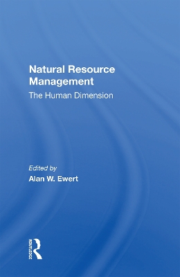 Natural Resource Management: The Human Dimension book