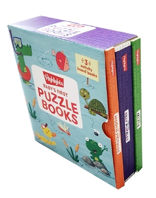 Baby’s First Puzzle Books: Interactive Board Books for Babies and Toddlers, 3 Fun Activity Books with Foam Puzzle Pieces, Mazes, Silly Scenes for Play Time book