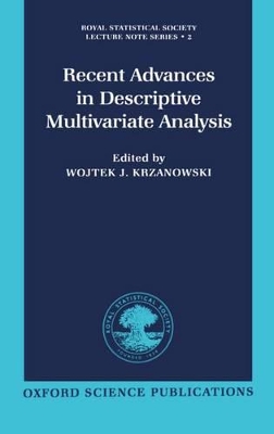 Recent Advances in Descriptive Multivariate Analysis book