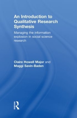 Introduction to Qualitative Research Synthesis by Claire Howell Major