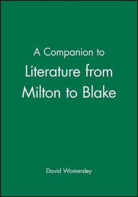 Companion to Literature from Milton to Blake book