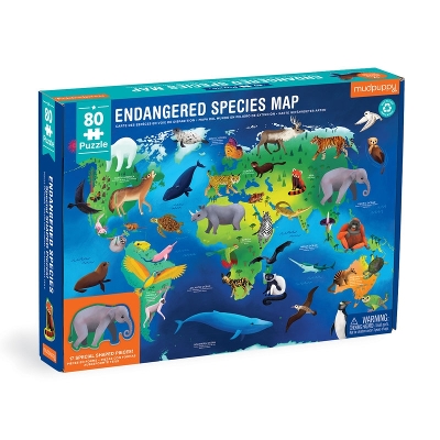 Endangered Species Around the World 80 Piece Geography Puzzle book