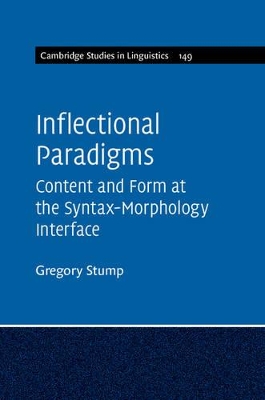 Inflectional Paradigms book