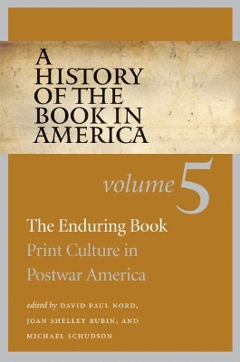 A A History of the Book in America by David D. Hall