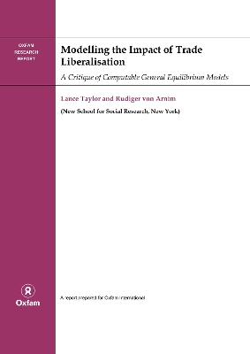 Modelling the Impact of Trade Liberalisation book