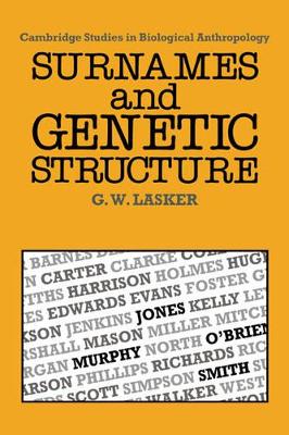 Surnames and Genetic Structure book