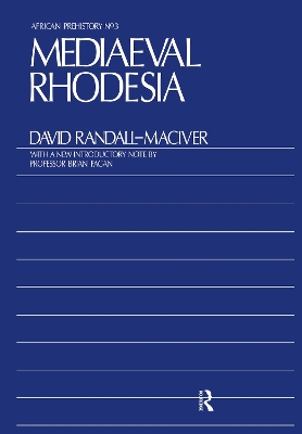 Medieval Rhodesia book