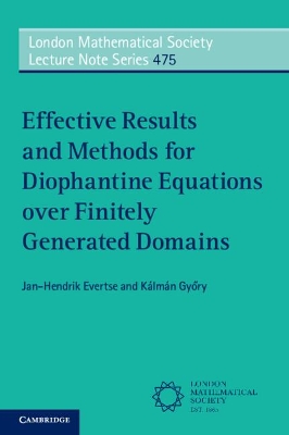 Effective Results and Methods for Diophantine Equations over Finitely Generated Domains book