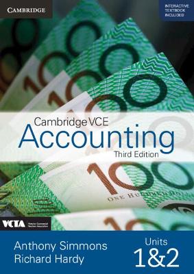 Cambridge VCE Accounting Units 1&2 by Anthony Simmons