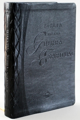 RVR 1960 Biblia para la Guerra Espiritual Negra con índice / Spiritual Warfare Bible, Black Imitation Leather with Index book