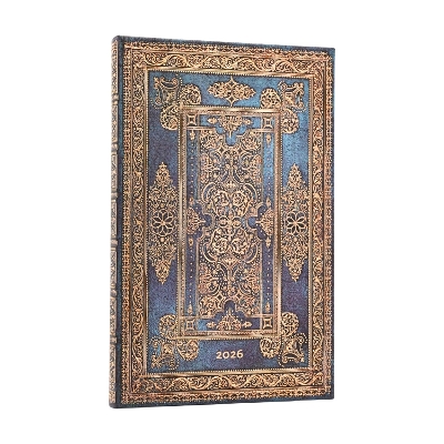2026 Blue Luxe (Luxe Design) Maxi 12-month Horizontal Hardcover Flexi Dayplanner 2026 (Elastic Band Closure) book