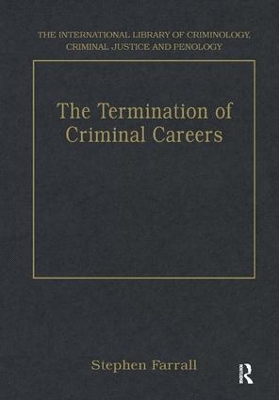 Termination of Criminal Careers book